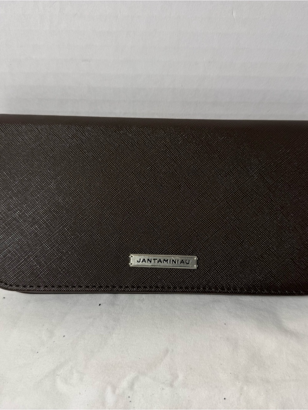 KLM Airlines Brown Zip Travel Wallet Organizer Pouch Bag